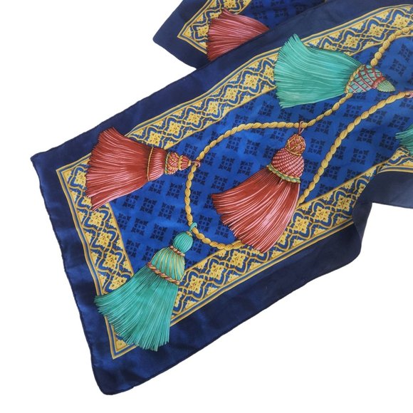 Vintage Avon 1980s Scarf Made in Italy Excusively for Avon Rectangle 11" x 54" - Picture 10 of 10